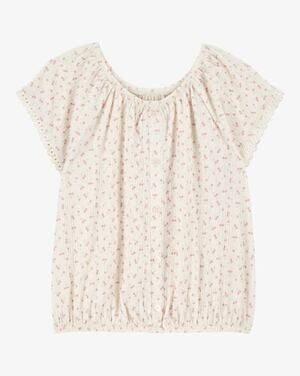 NEW! Carter’s 14 Kid Short-Sleeve Cherry-Print Fashion Top - Ivory